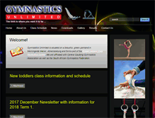 Tablet Screenshot of gymnasticsunlimited.co.za